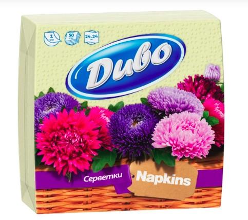 ДИВО серв. папер. 1-шарові 240*240, в п/п упаковці 50шт жовті